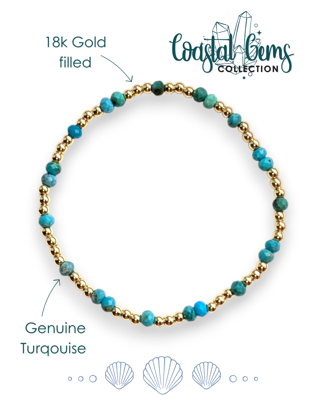 Turquoise Coastal Gems Bracelet