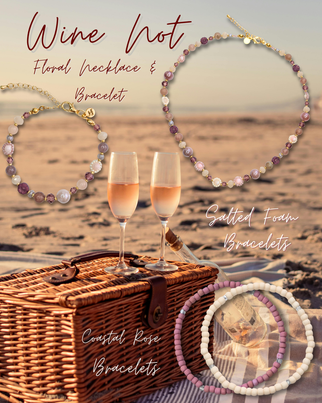 Sparkle Stacker Bracelet - Coastal Rose