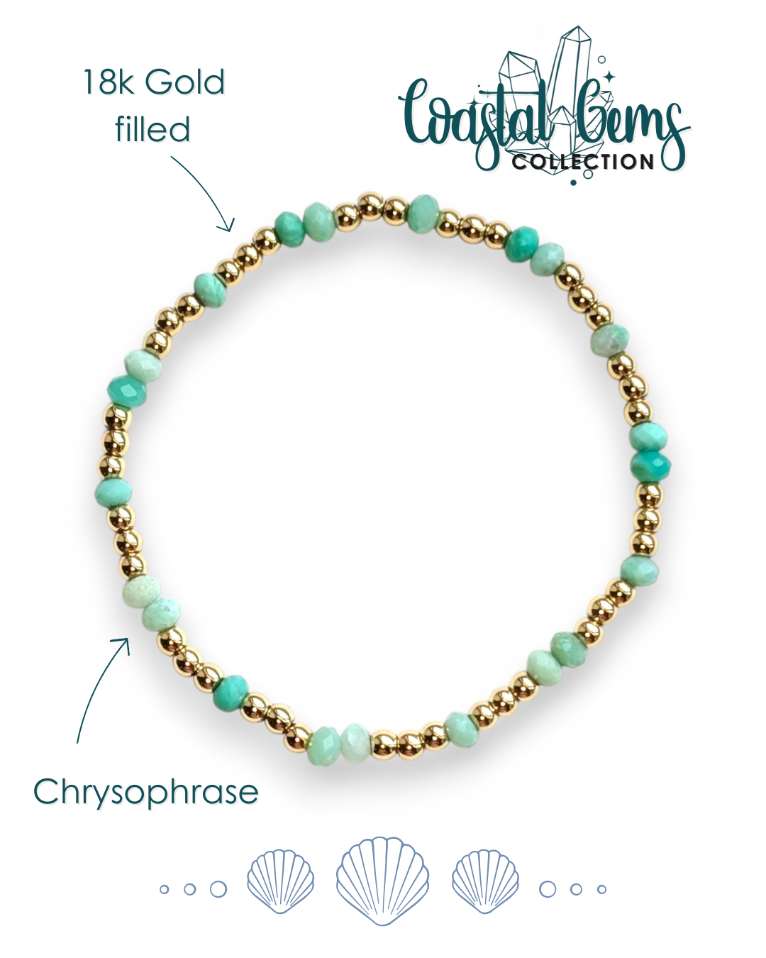 Chrysoprase Coastal Gems Bracelet