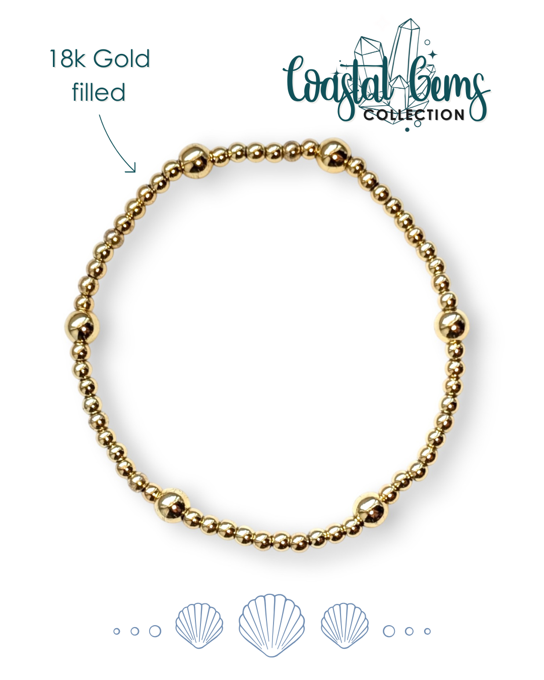 Gold Bubble Bracelet