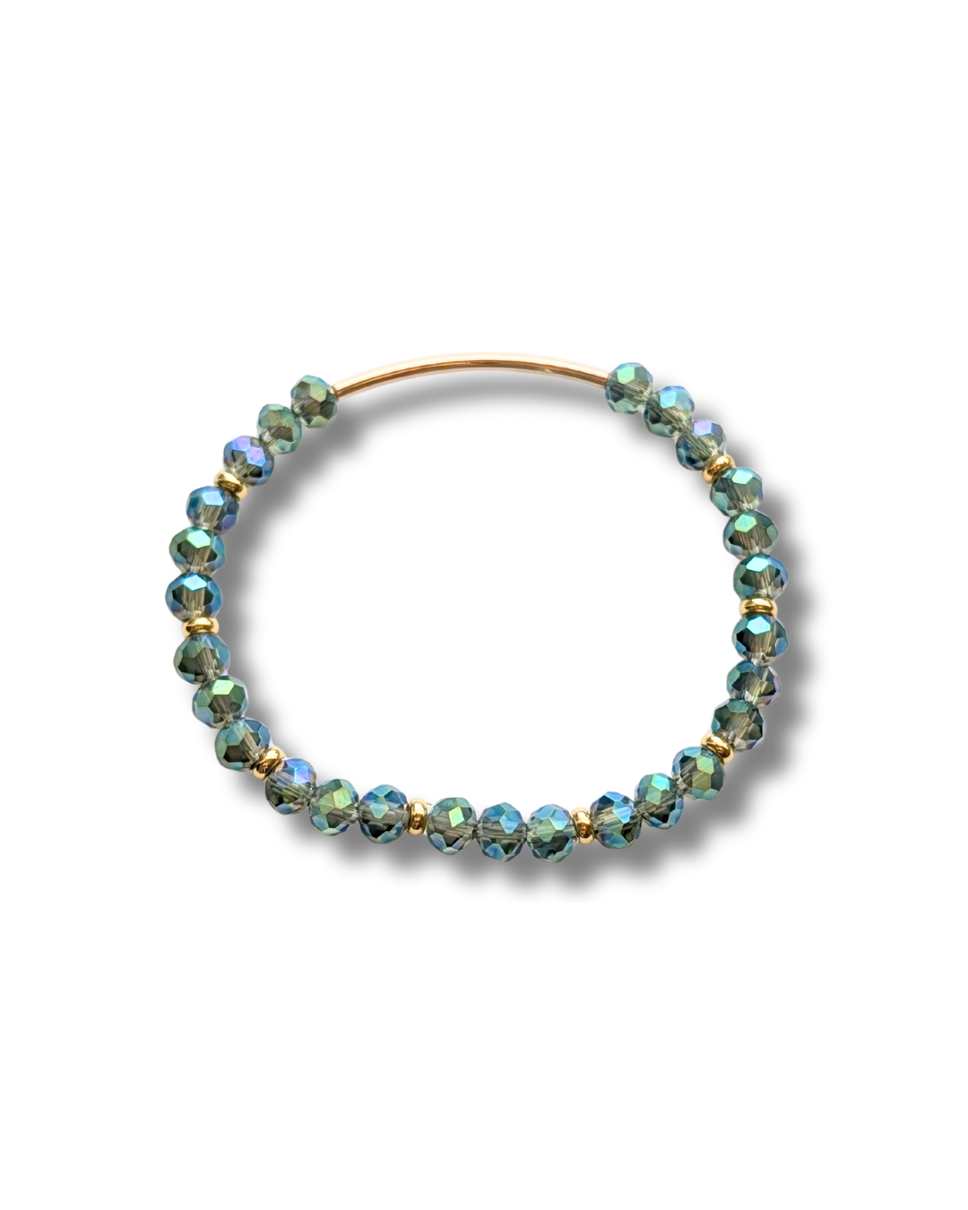 Diamond Head Gold Bar Bracelet