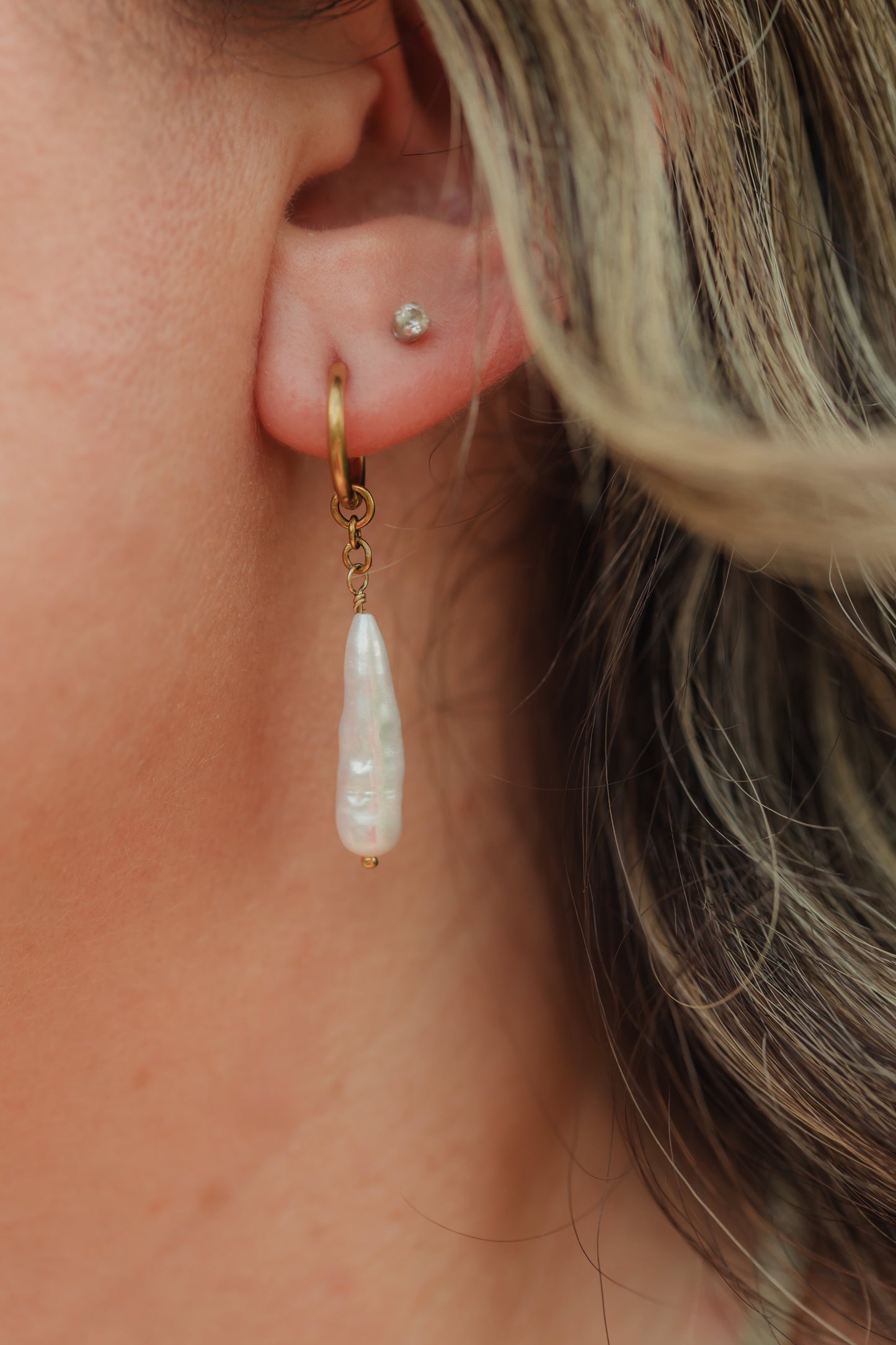 Biwa Freshwater Pearl Drop Earrings | Ocean Pearl Earrings