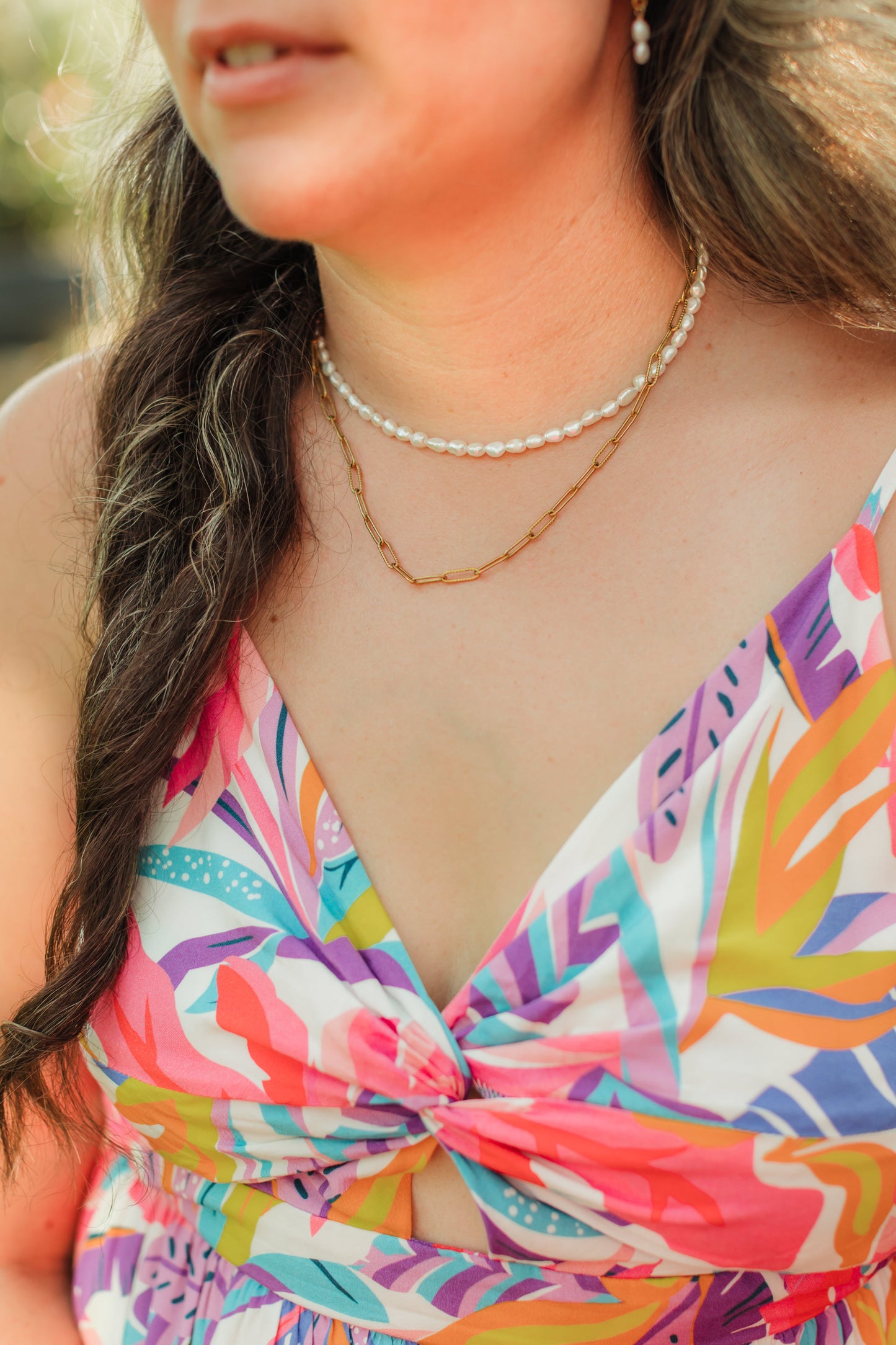 Freshwater Pearl Choker Necklace | Salt Air Pearl Choker