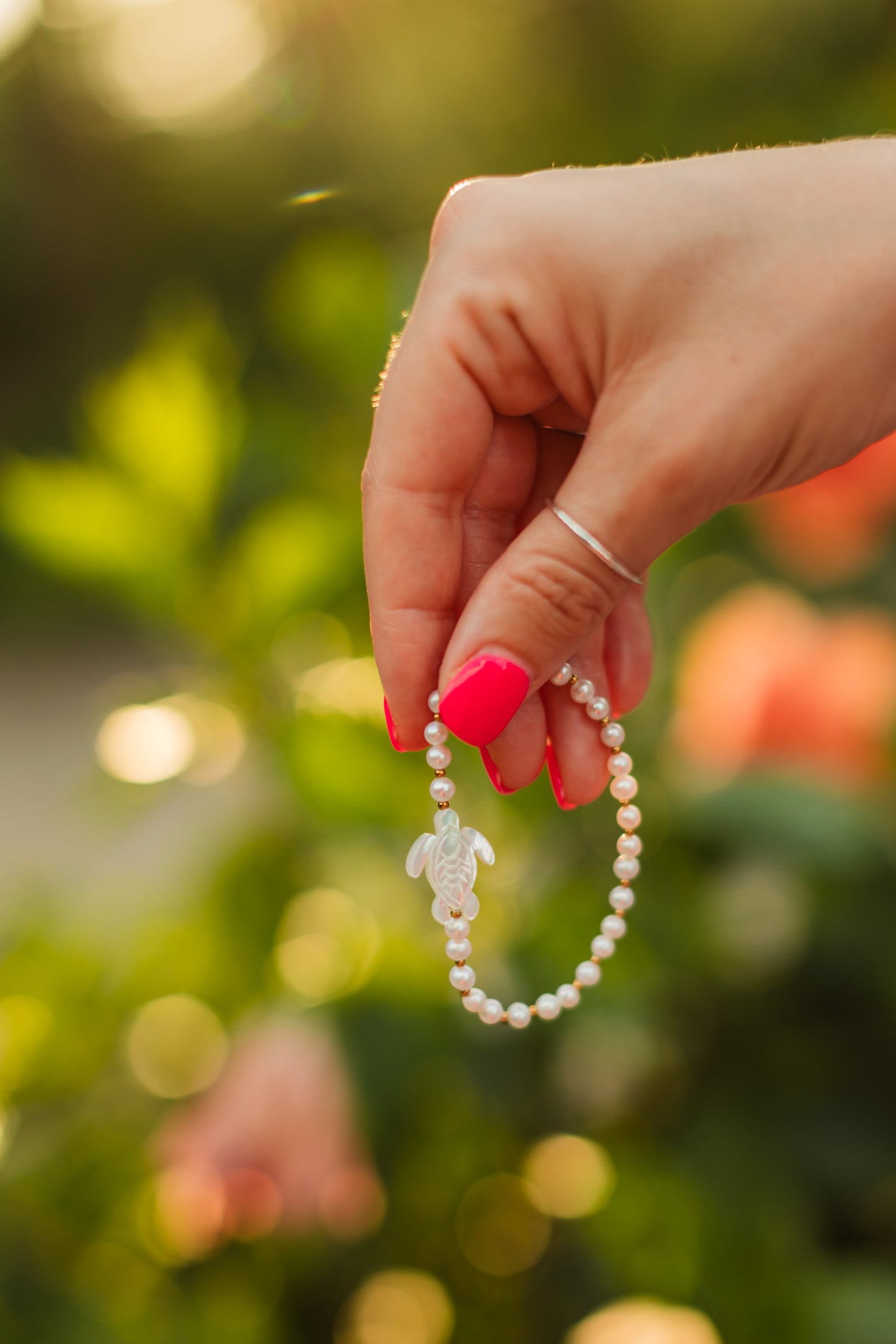 Freshwater Pearl Sea Turtle Bracelet | Honu Pearl Bracelet