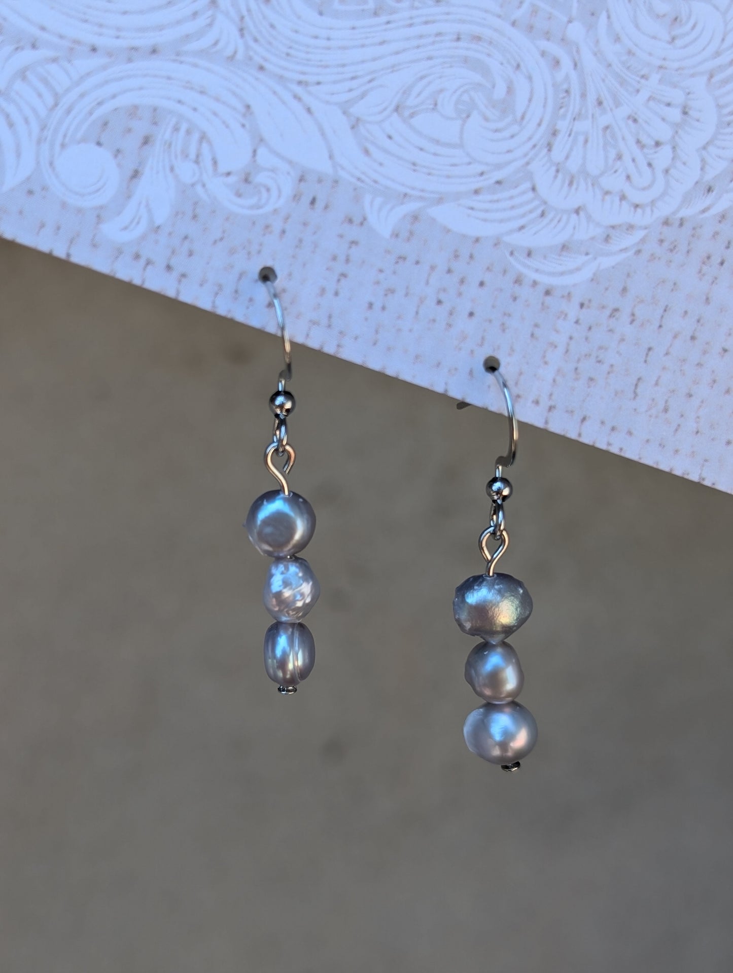 Pearl Drop Dangle Earrings