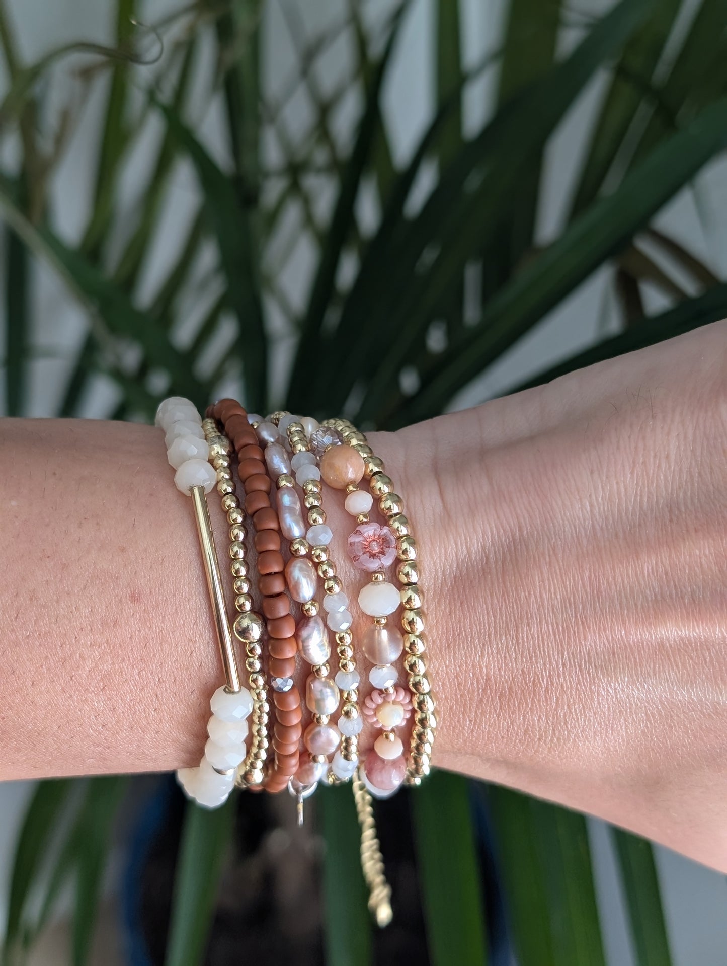 Sparkle Stacker Bracelet - Desert Palms