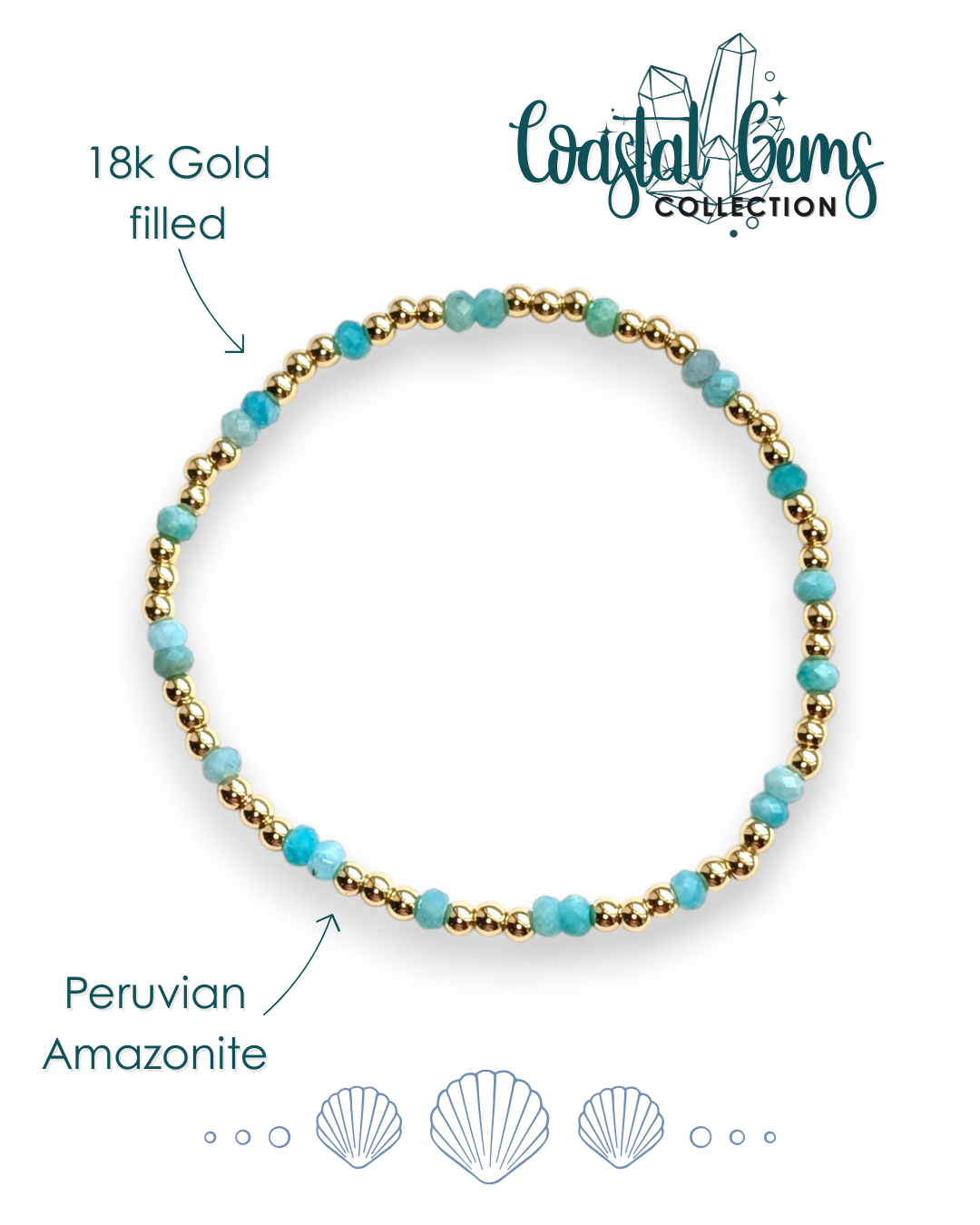 Amazonite Coastal Gems Bracelet