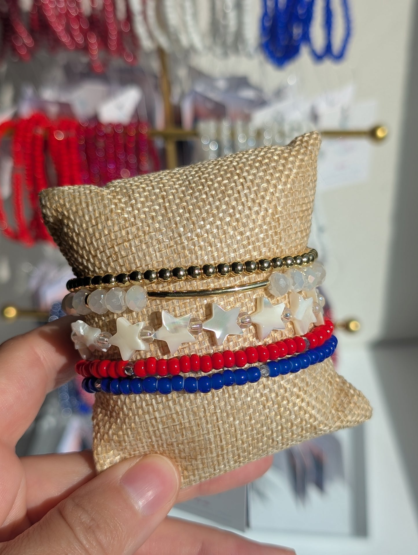 Sparkle Stacker Bracelet - Blue