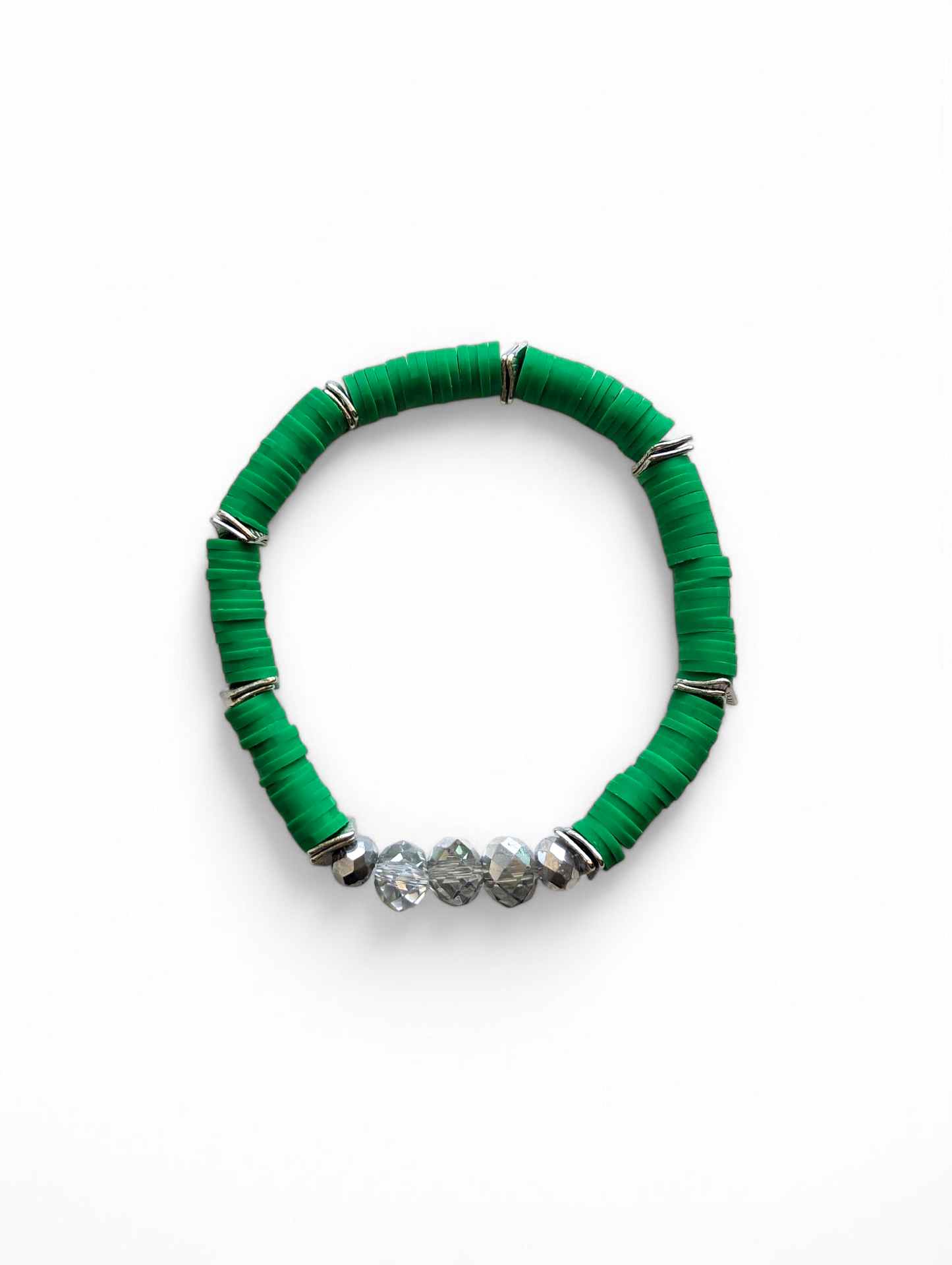 Green Resort Ready Heishi Bracelet