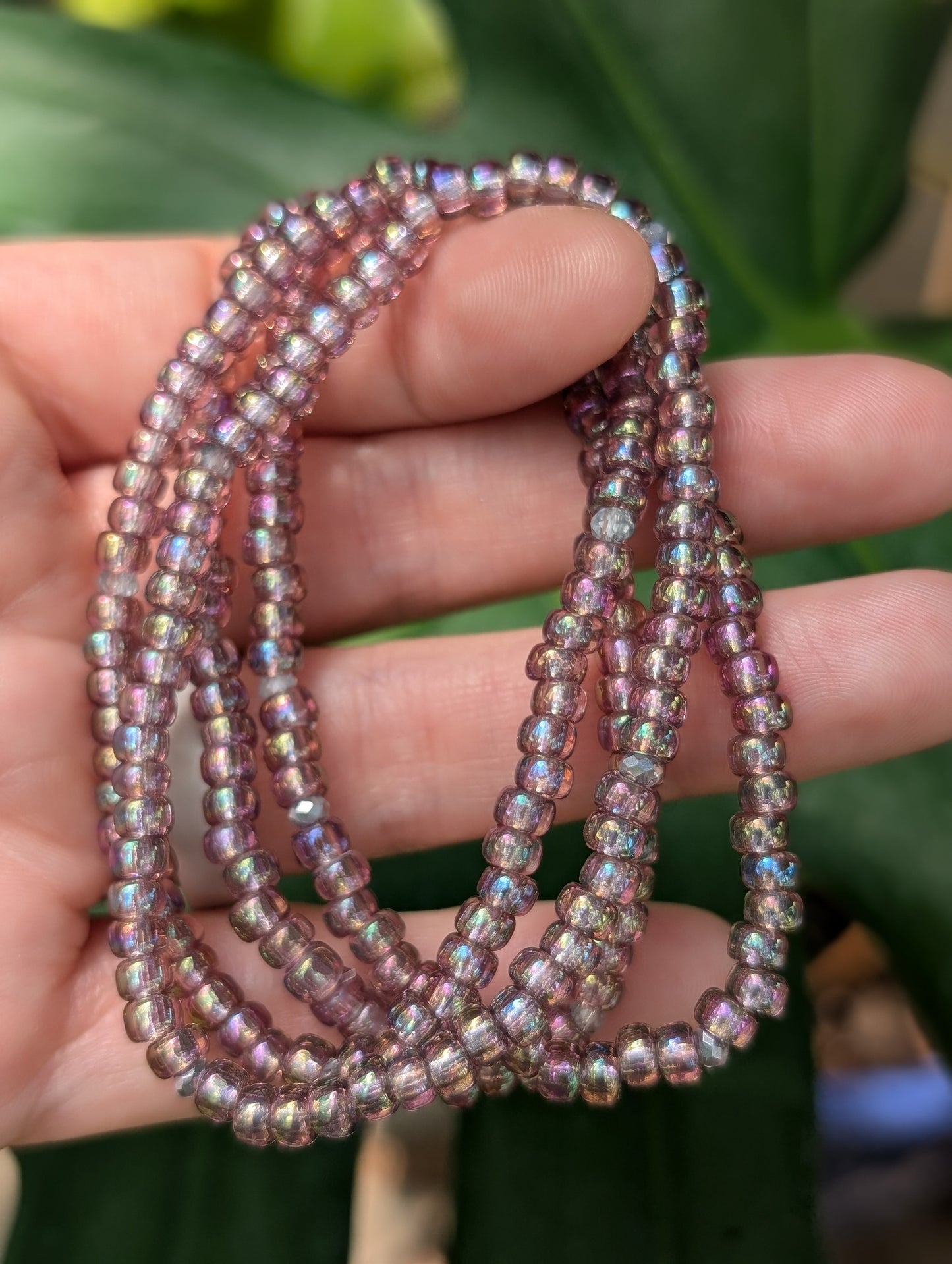 Sparkle Stacker Bracelet - Iridescent Mauve