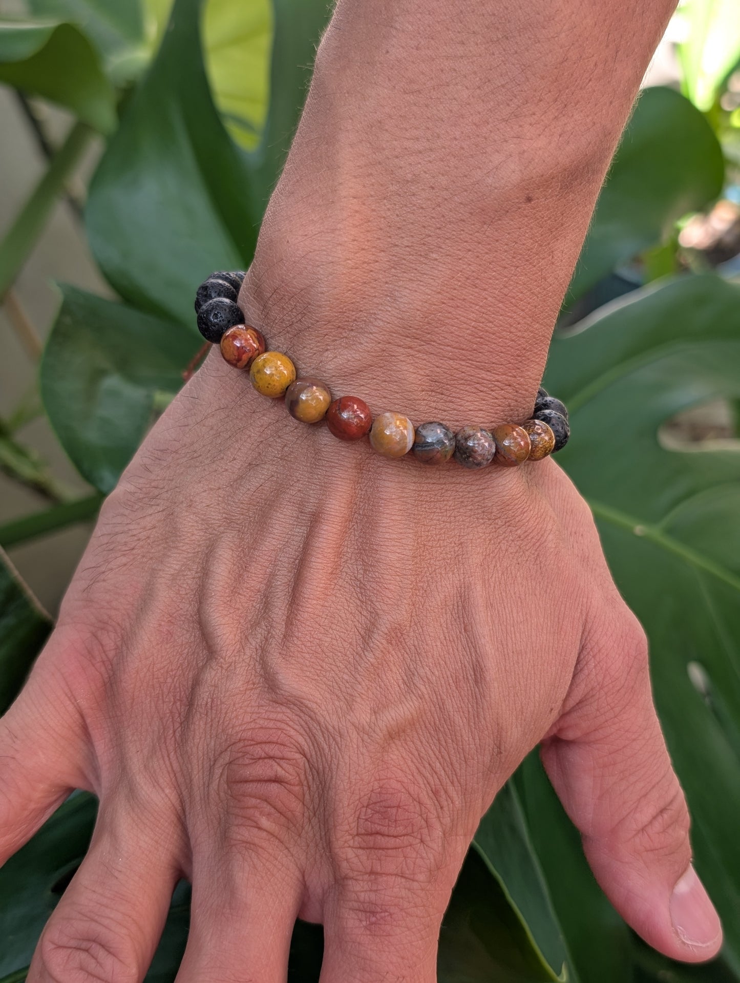 Father of the Tides - Moroccan Sea Agate Diffuser Bracelet