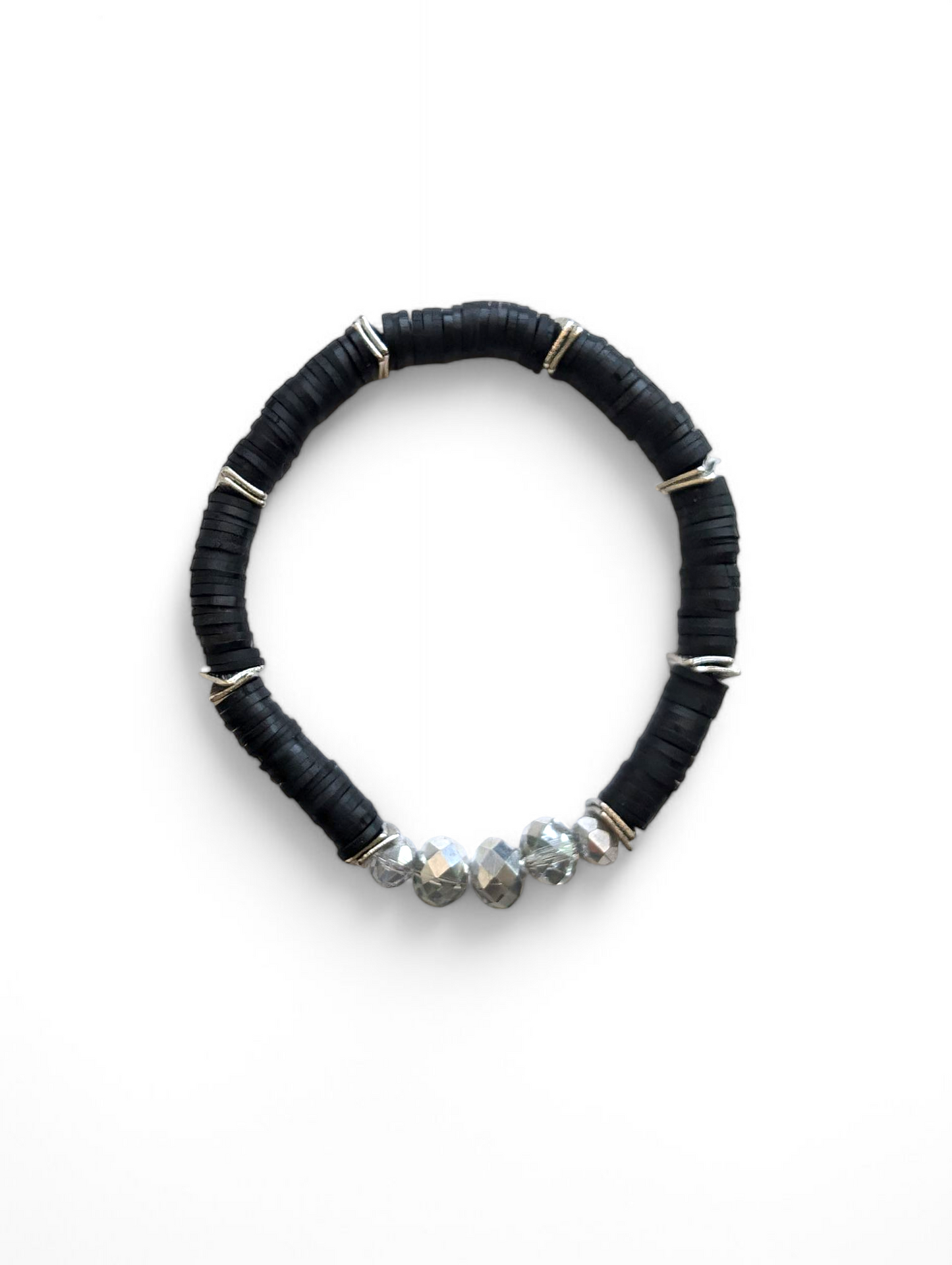 Black Resort Ready Heishi Bracelet