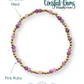 Pink Ruby Coastal Gems Bracelet