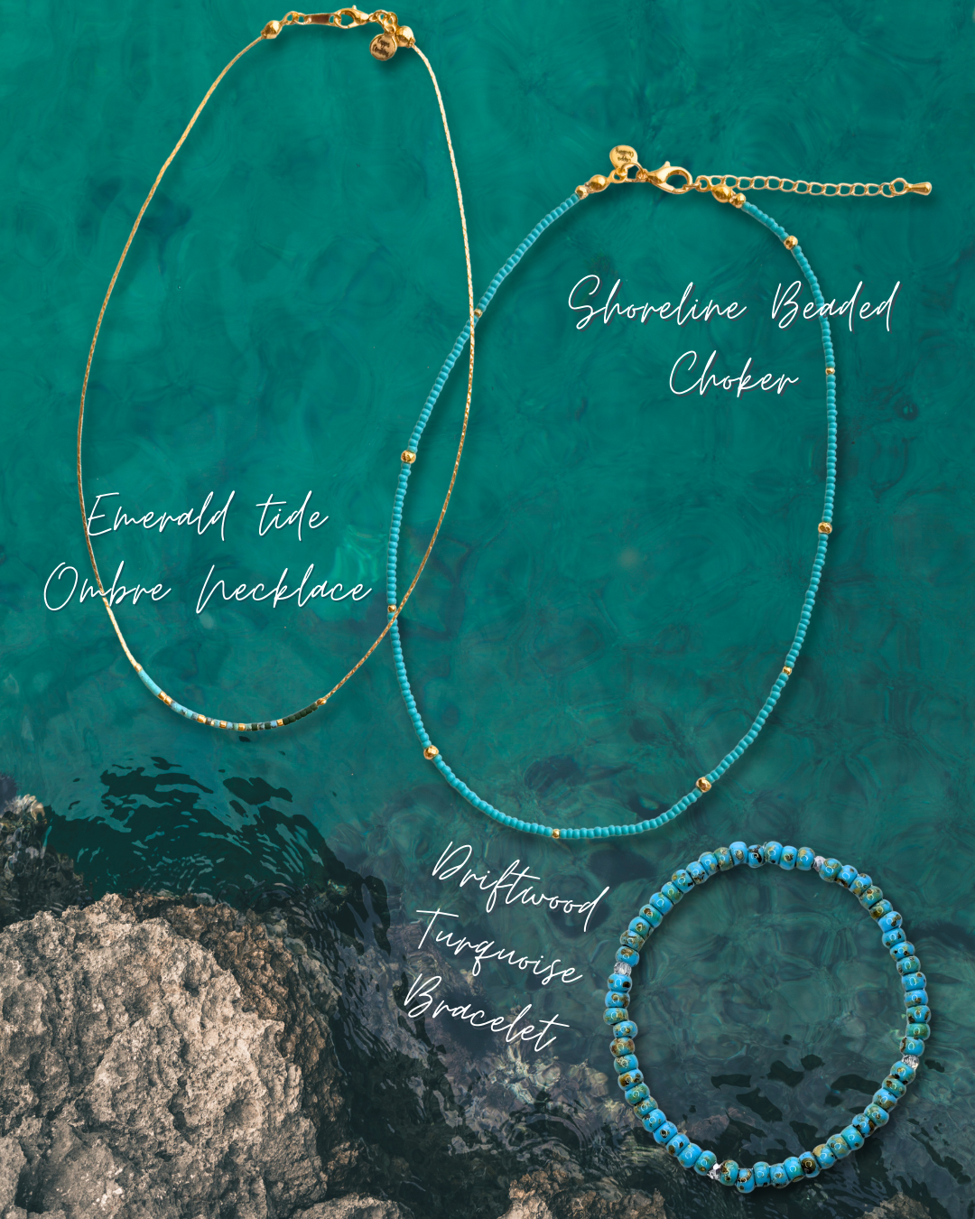 Sparkle Stacker Bracelet - Driftwood Turquoise