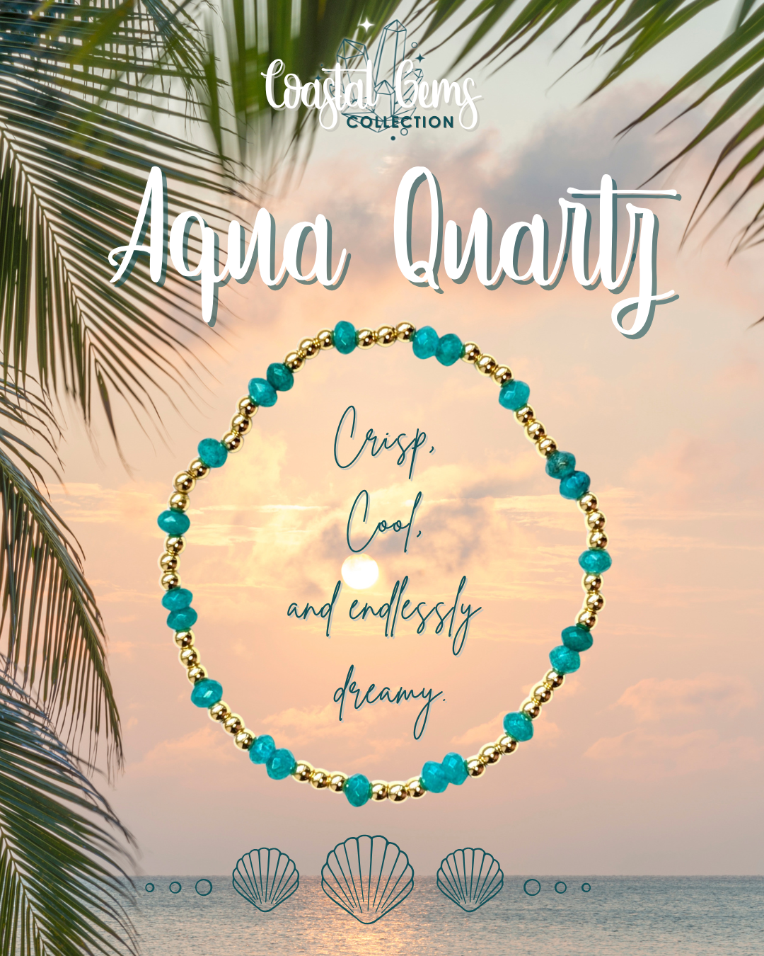 Aqua Stone Coastal Gems Bracelet