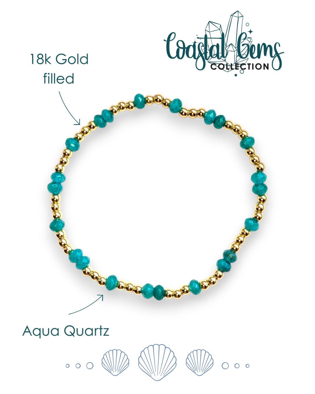 Aqua Stone Coastal Gems Bracelet