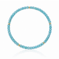 Turquoise blue seed bead bracelet with 14K gold-filled accent beads for effortless coastal layering.