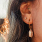 Handmade Rosé Resort Earrings – lightweight, waterproof, hypoallergenic jewelry.