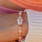 Hand-strung Pink Sands Bracelet – lightweight, waterproof, hypoallergenic jewelry.