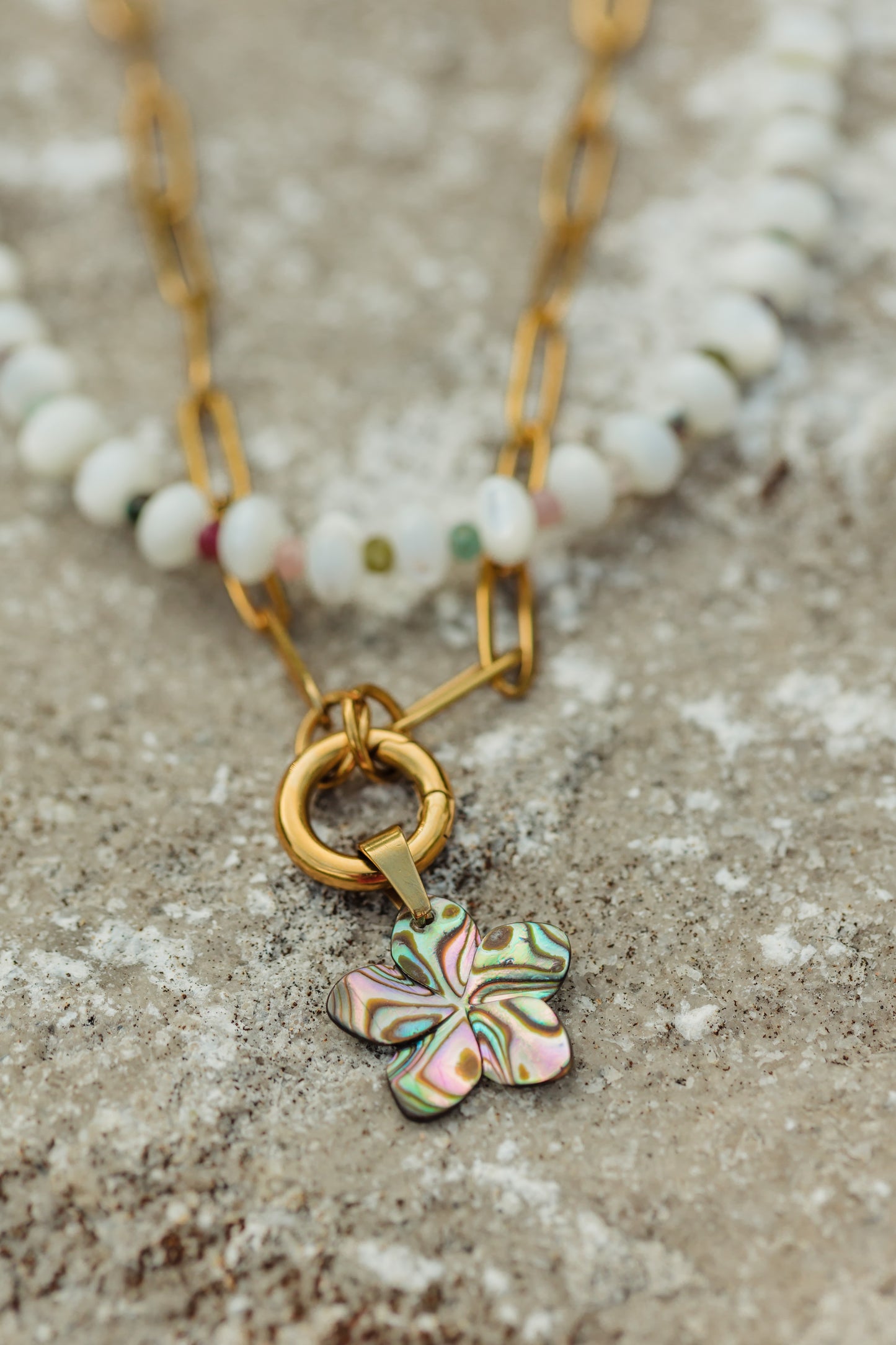 Abalone Shell Plumeria Flower Necklace | Maui Bloom Necklace