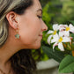 Abalone Shell Plumeria Flower Earrings | Maui Bloom Earrings