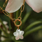 Pearl Plumeria Necklace & Earring Set | Curated Jewelry Look