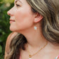 Mother of Pearl Plumeria Flower Earrings | Pearl Plumeria Earrings
