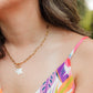 Mother of Pearl Plumeria Necklace | Pearl Plumeria Necklace