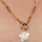 Mother of Pearl Plumeria Necklace | Pearl Plumeria Necklace