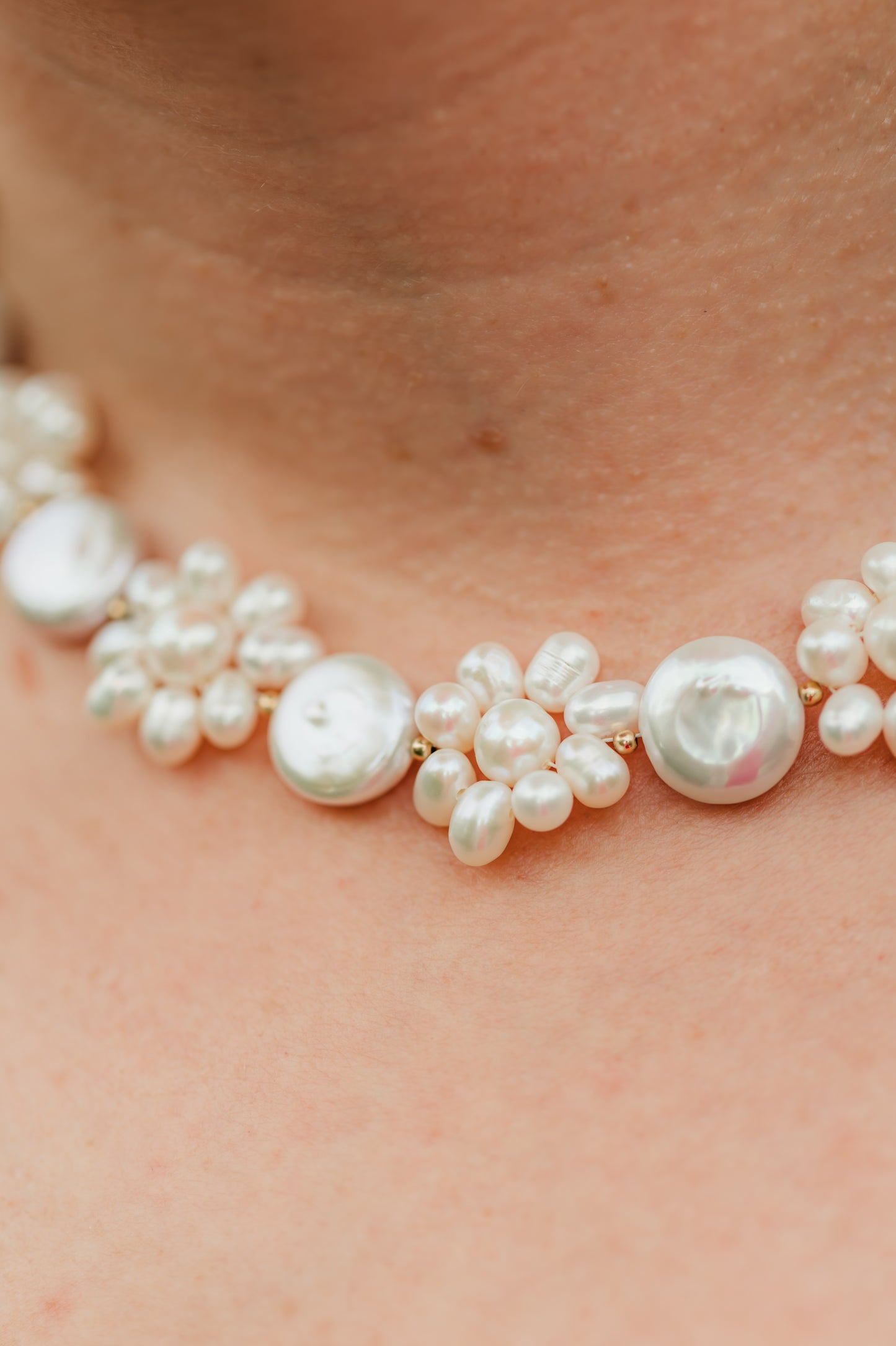 Freshwater Pearl Floral Necklace | Leilani Pearl Necklace