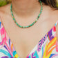 Peruvian Turquoise Gemstone Charm Necklace | Island Treasure Necklace