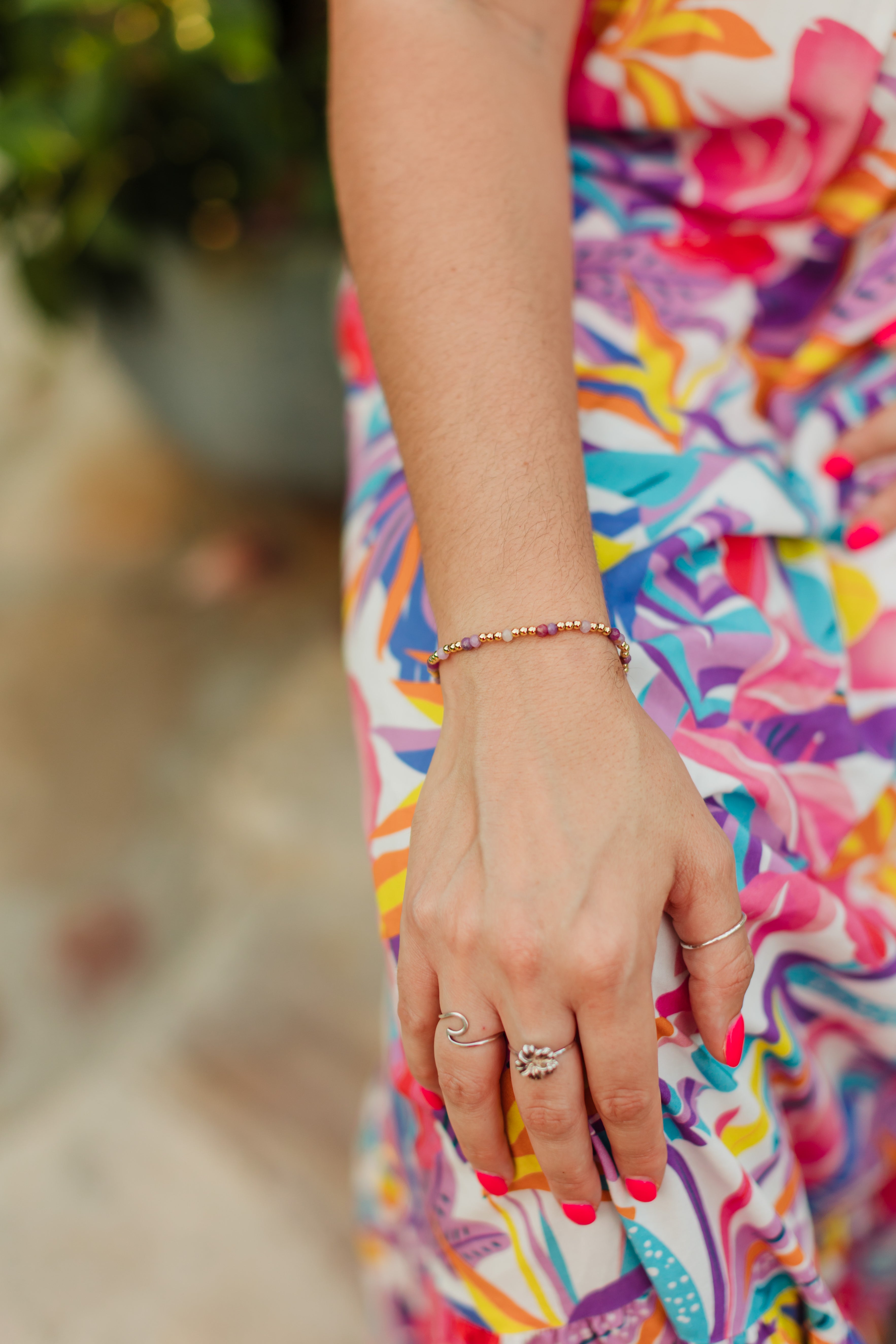 Pink Ruby Gemstone Bracelet | Charlotte's Cove – Charlotte's Cove