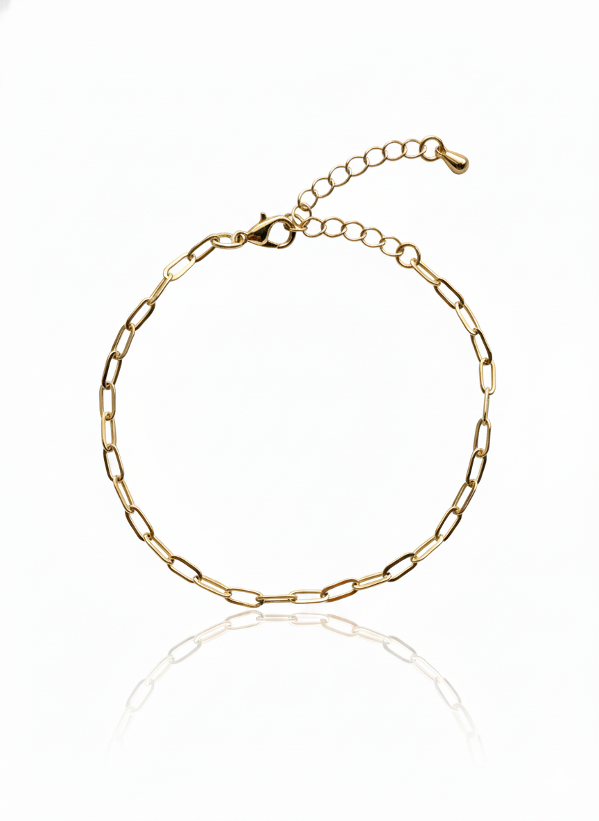 Dainty Paperclip Chain Bracelet