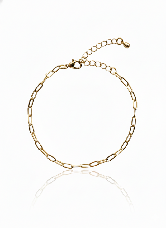 Dainty Paperclip Chain Bracelet