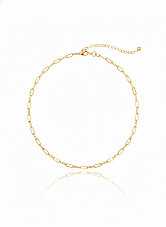 Dainty Paperclip Chain Necklace
