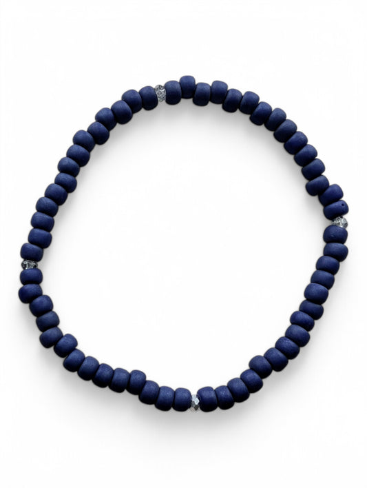 Sparkle Stacker Bracelet  - Matte Navy