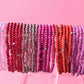 Sparkle Stacker Bracelet - Milky Fuscia