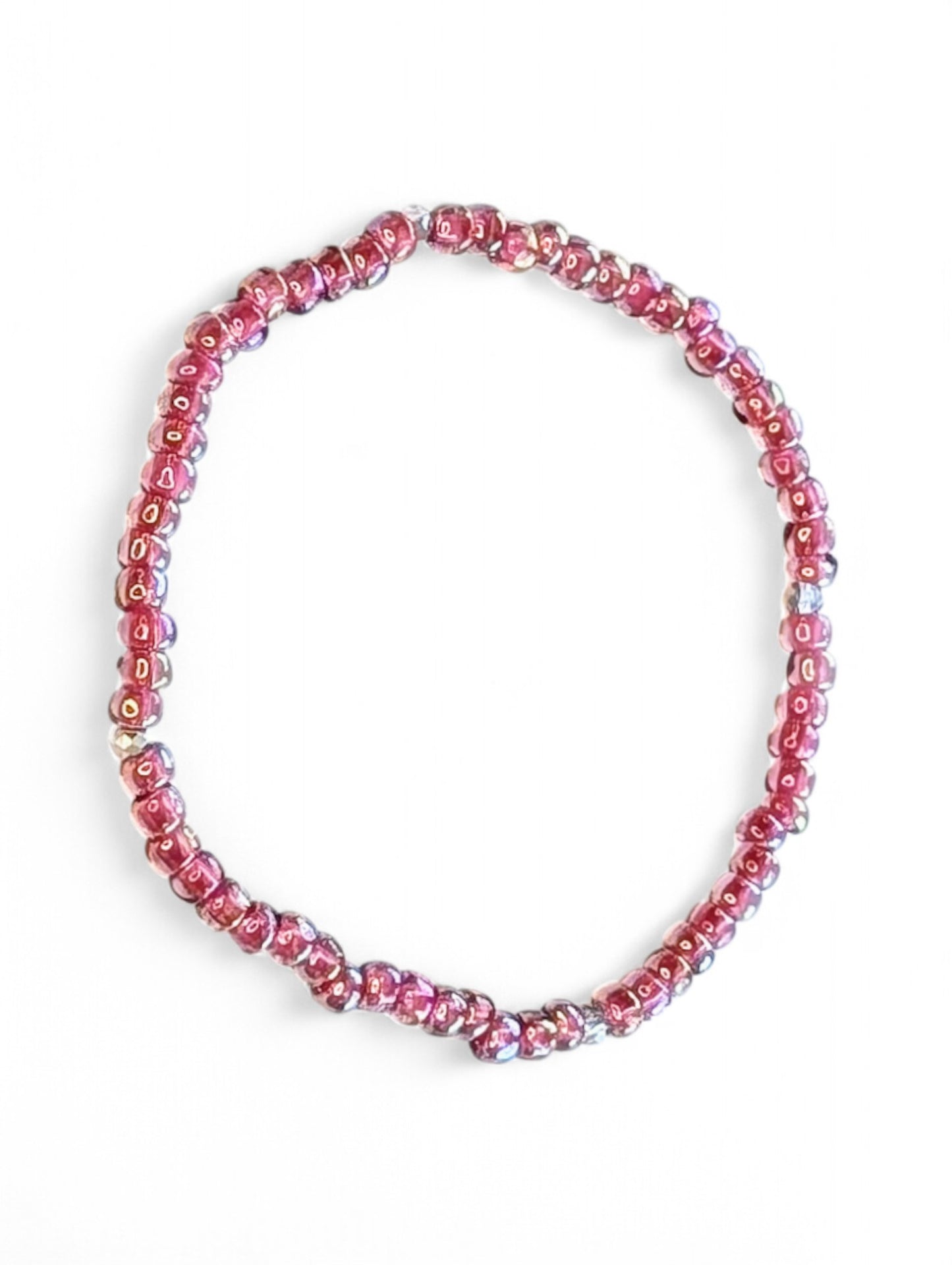 Sparkle Stacker Bracelet - Iridescent Dusty Rose