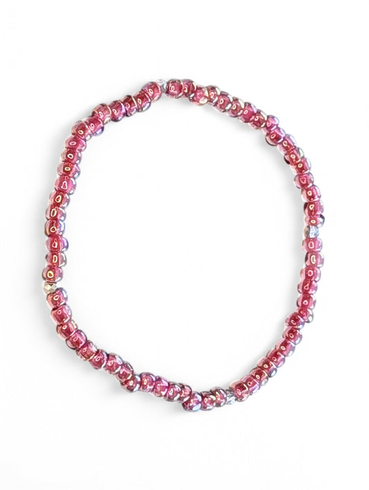 Sparkle Stacker Bracelet - Iridescent Dusty Rose