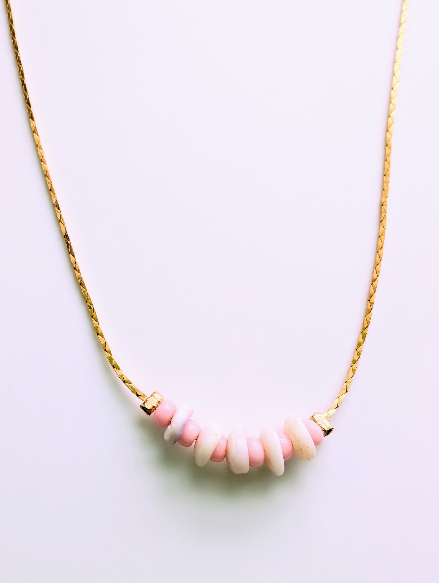 Color pop Pink Puka Necklace