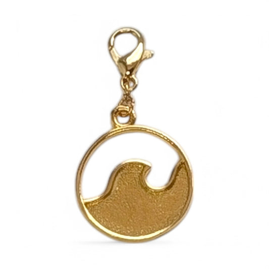 Wave Medallion Charm