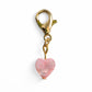 Pink Heart Mother of Pearl Shell Charm
