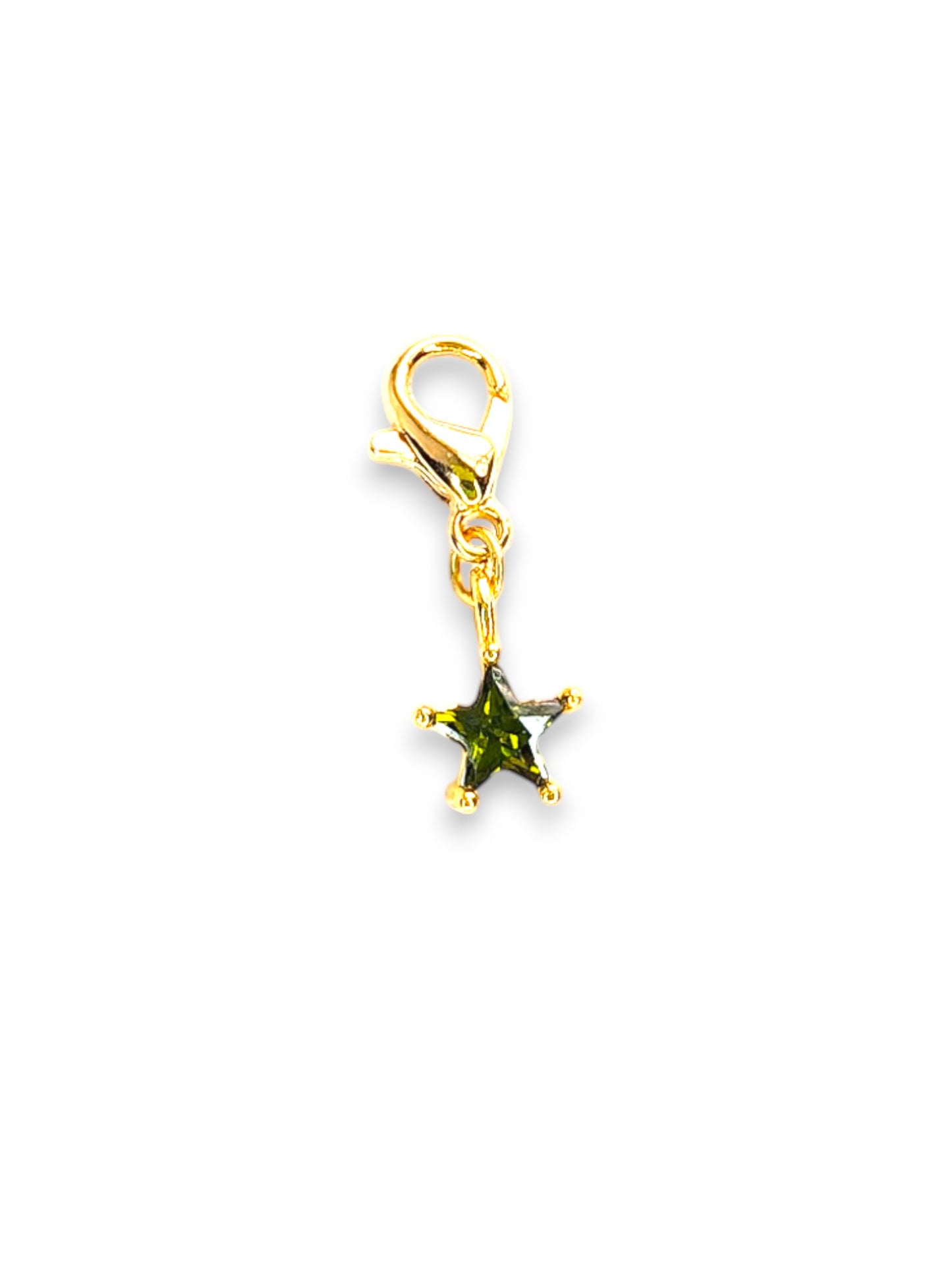 Green Birthstone Star Charm
