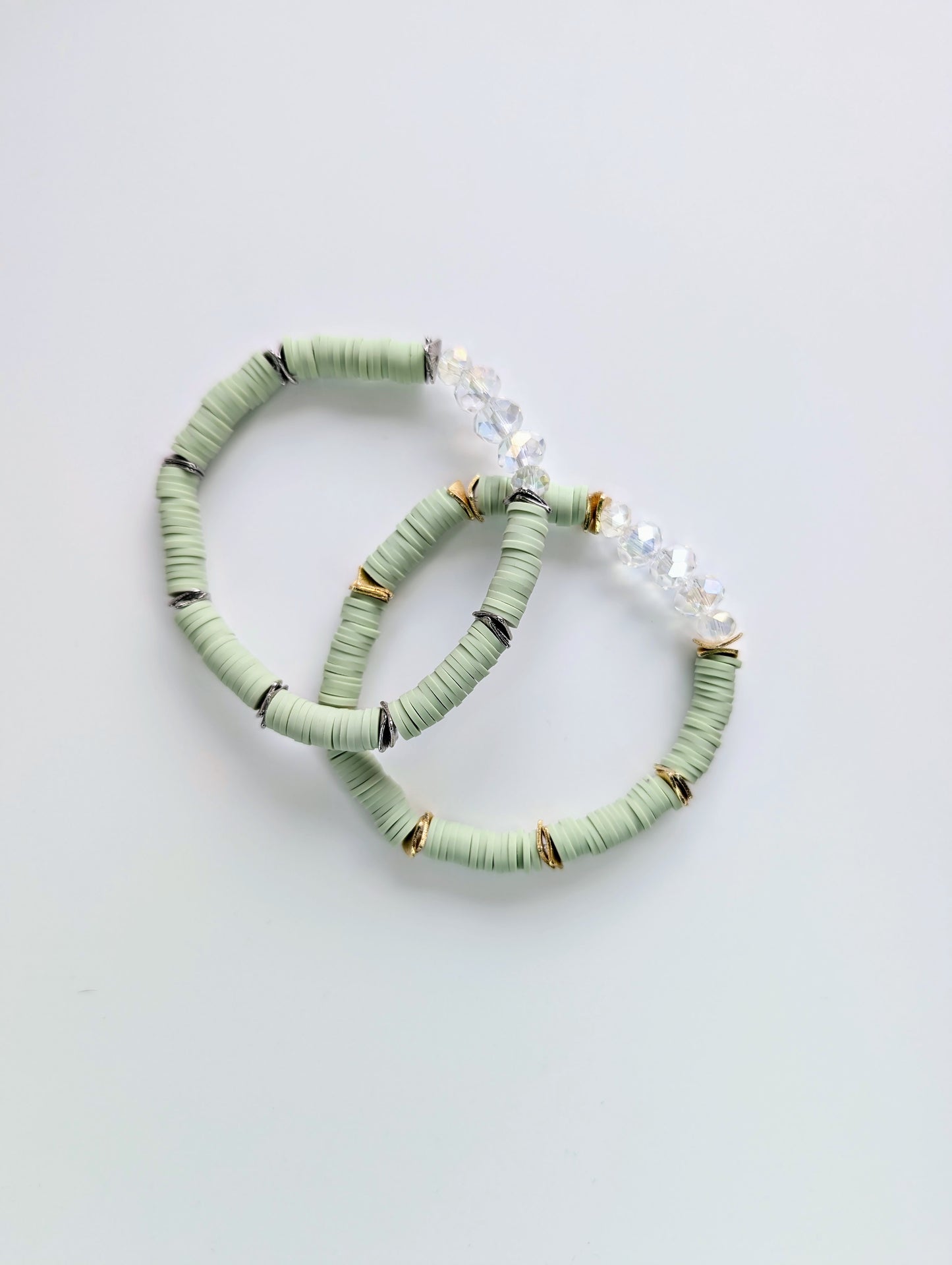 Isla Sage Gold - Resort Ready Heishi bracelet