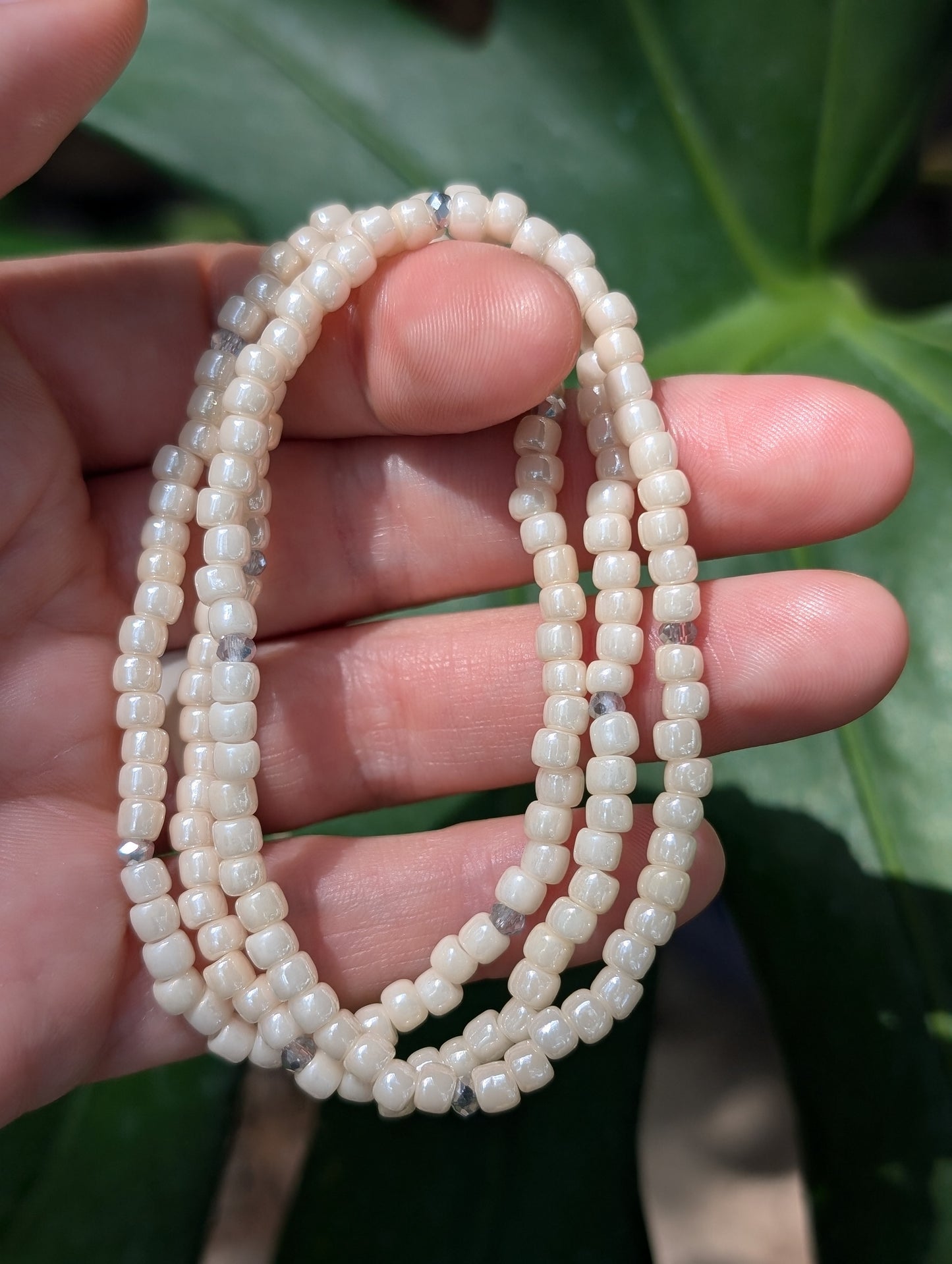 Sparkle Stacker Bracelet - Crème Brule