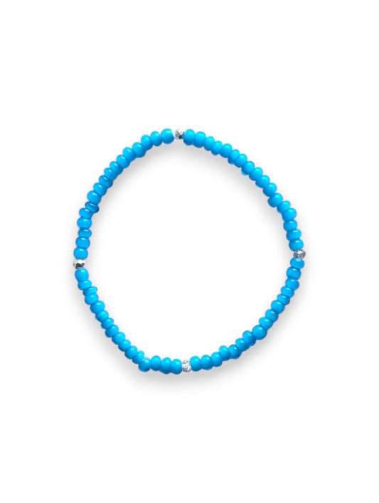 Sparkle Stacker Bracelet - Blue Hawaiian