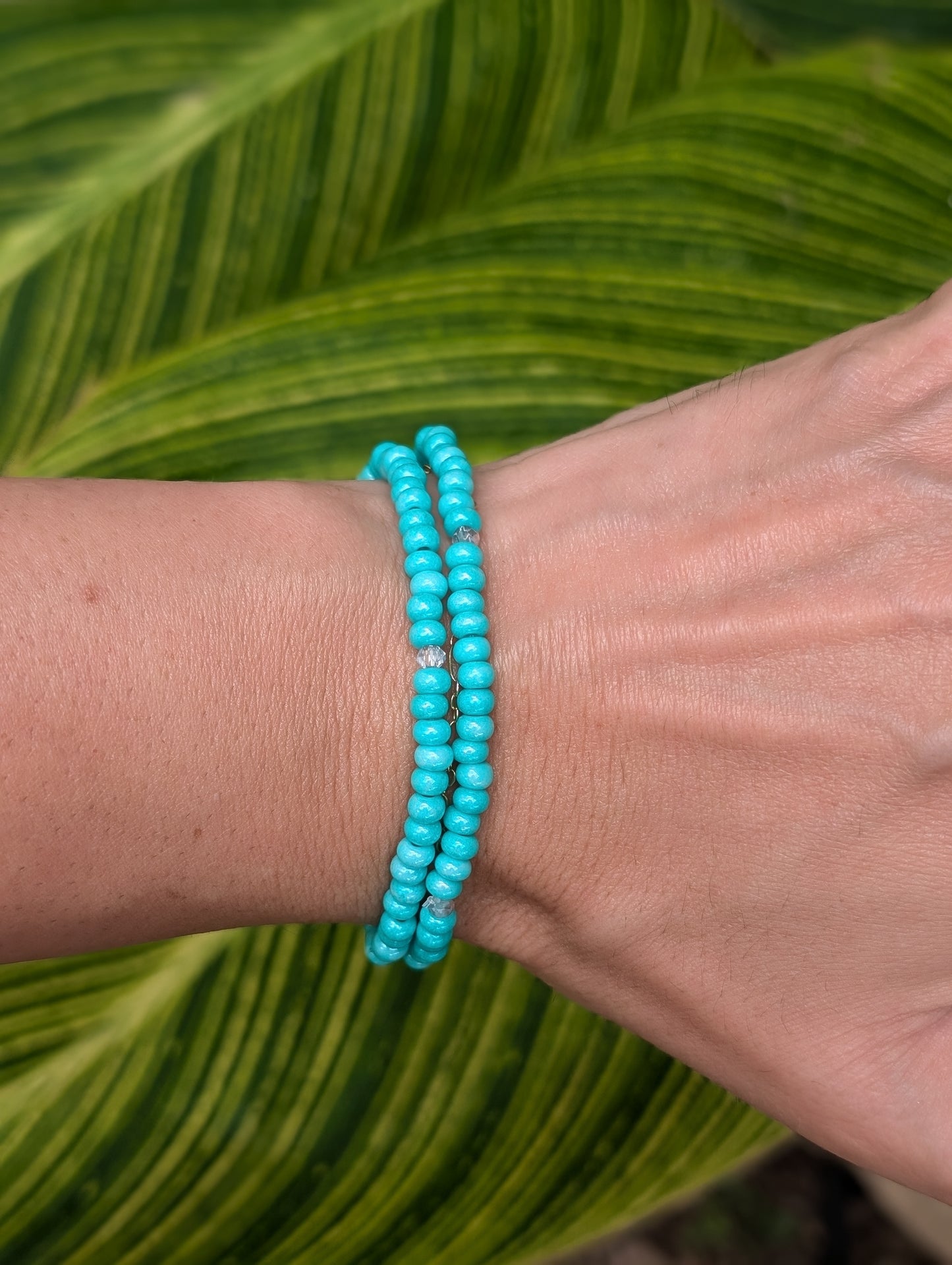 Sparkle Stacker Bracelet - Caribbean Sea