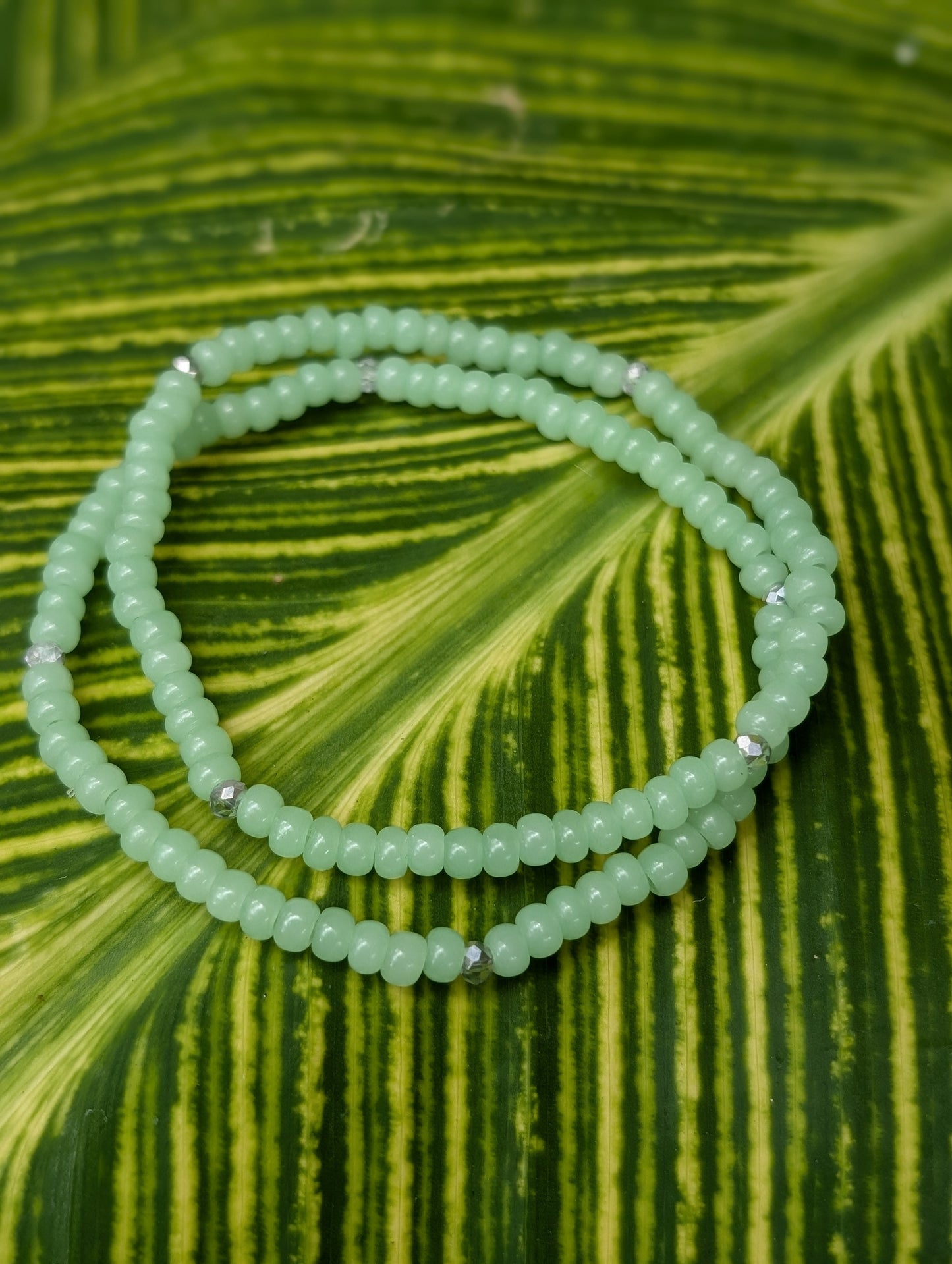 Sparkle Stacker Bracelet - Mint Mojito
