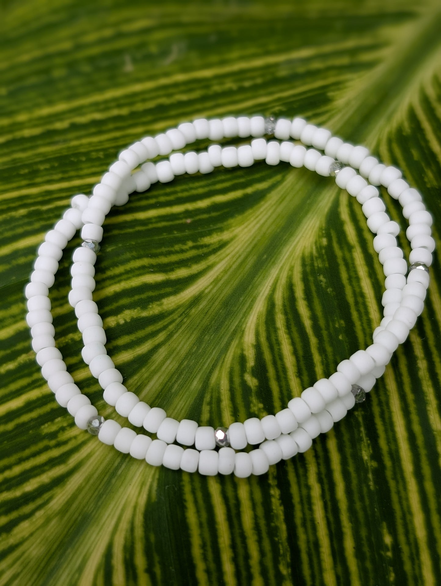 Sparkle Stacker Bracelet - Matte Piña colada