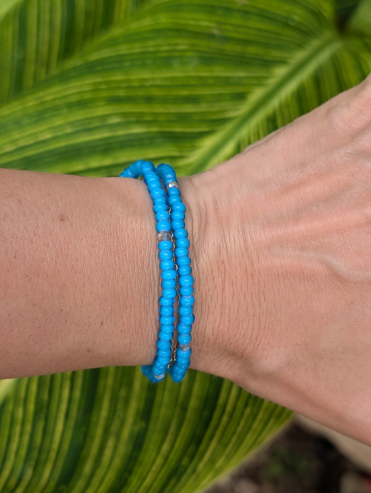 Sparkle Stacker Bracelet - Blue Hawaiian